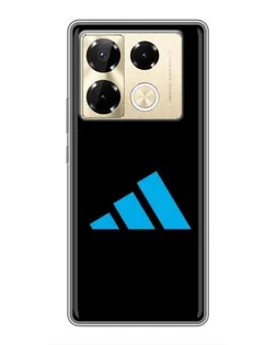 Чехол для Infinix Note 40 Pro с картинкой «Adidas Cyan Logo»