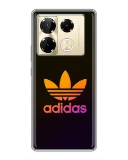 Чехол для Infinix Note 40 Pro с картинкой «Градиент Adidas»