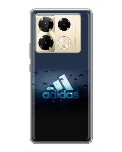 Чехол для Infinix Note 40 Pro с картинкой «Adidas Water Drops» Чехол для Infinix Note 40 Pro с картинкой «Adidas Water Drops»