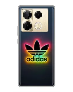 Чехол для Infinix Note 40 Pro с картинкой «Неоновый Adidas»