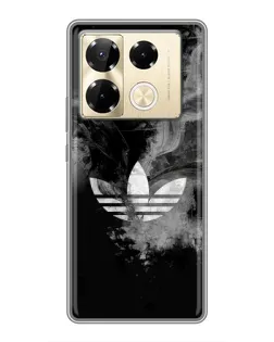 Чехол для Infinix Note 40 Pro с картинкой «Абстрактный дым Adidas»