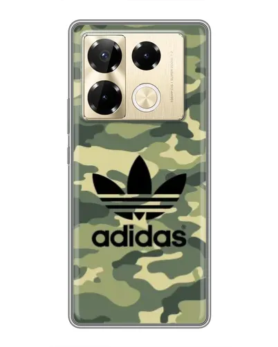 Чехол для Infinix Note 40 Pro с картинкой «Милитари стиль Adidas» Чехол для Infinix Note 40 Pro с картинкой «Милитари стиль Adidas»