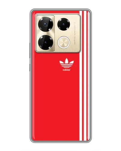 Чехол для Infinix Note 40 Pro с картинкой «Красный минимализм Adidas» Чехол для Infinix Note 40 Pro с картинкой «Красный минимализм Adidas»