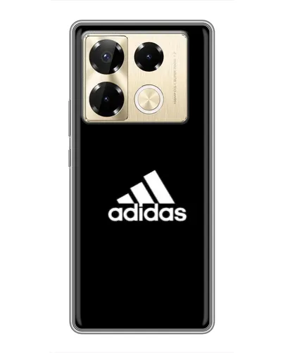 Чехол для Infinix Note 40 Pro с картинкой «Черная классика Adidas» Чехол для Infinix Note 40 Pro с картинкой «Черная классика Adidas»
