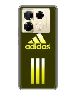 Чехол для Infinix Note 40 Pro с картинкой «Оливковый градиент Adidas»