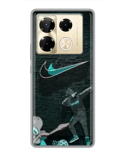 Чехол для Infinix Note 40 Pro с картинкой «Спортивный арт Nike»