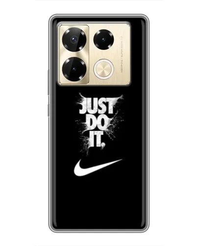 Чехол для Infinix Note 40 Pro с картинкой «Текстовый принт Nike»