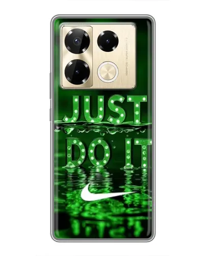 Чехол для Infinix Note 40 Pro с картинкой «Зеленый неоновый Nike»