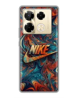 Чехол для Infinix Note 40 Pro с картинкой «Nike в абстракции»