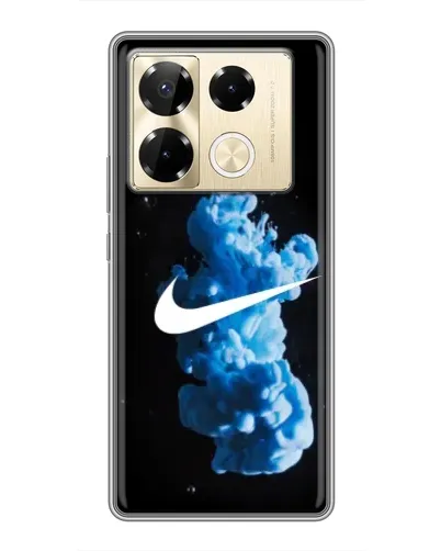 Чехол для Infinix Note 40 Pro с картинкой «Nike и синий дым»