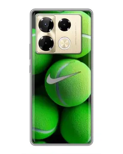 Чехол для Infinix Note 40 Pro с картинкой «Теннисные мячи Найк»
