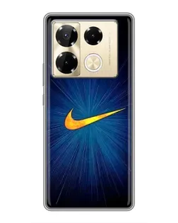 Чехол для Infinix Note 40 Pro с картинкой «Синий пульс Nike»