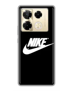 Чехол для Infinix Note 40 Pro с картинкой «Мазки краски Nike»