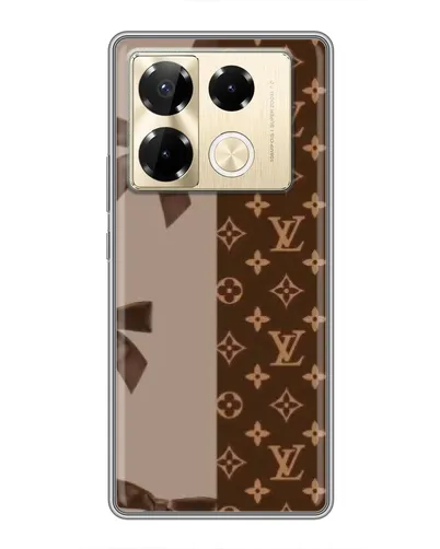 Чехол для Infinix Note 40 Pro с картинкой «Louis Vuitton — банты»