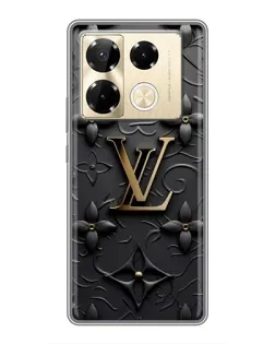 Чехол для Infinix Note 40 Pro с картинкой «Кожаная текстура LV»