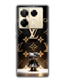 Чехол для Infinix Note 40 Pro с картинкой «Монограмма с фигурой»