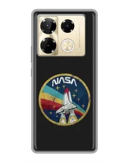 Чехол для Infinix Note 40 Pro с картинкой «NASA — эмблема миссии»
