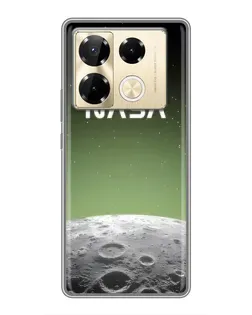 Чехол для Infinix Note 40 Pro с картинкой «NASA — лунный градиент»