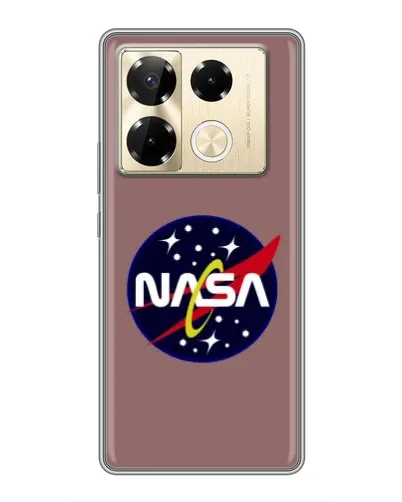 Чехол для Infinix Note 40 Pro с картинкой «NASA — ретро космос»