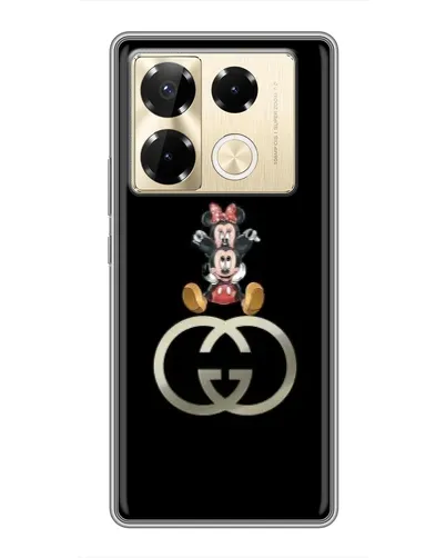 Чехол для Infinix Note 40 Pro с картинкой «Минни Маус на лого» Чехол для Infinix Note 40 Pro с картинкой «Минни Маус на лого»