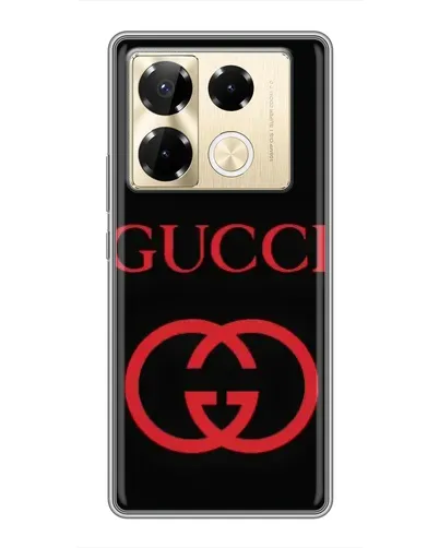 Чехол для Infinix Note 40 Pro с картинкой «Gucci — красный логотип» Чехол для Infinix Note 40 Pro с картинкой «Gucci — красный логотип»