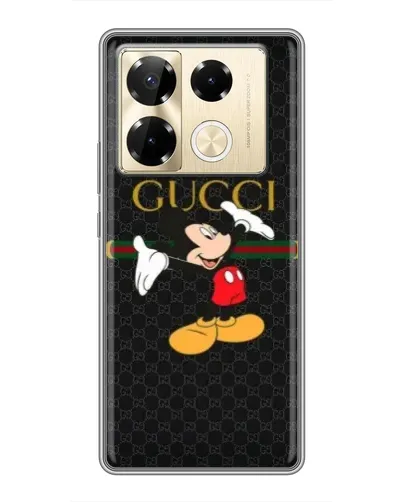 Чехол для Infinix Note 40 Pro с картинкой «Микки Маус Gucci» Чехол для Infinix Note 40 Pro с картинкой «Микки Маус Gucci»