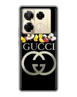 Чехол для Infinix Note 40 Pro с картинкой «Gucci — герои Disney»