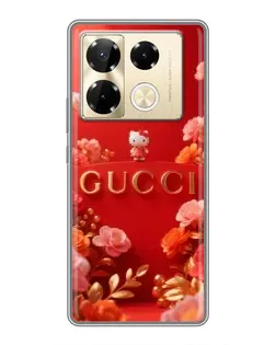 Чехол для Infinix Note 40 Pro с картинкой «Gucci — золотой сад»