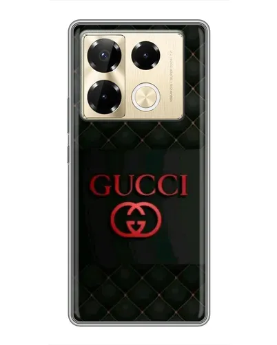 Чехол для Infinix Note 40 Pro с картинкой «Gucci — стеганый черный» Чехол для Infinix Note 40 Pro с картинкой «Gucci — стеганый черный»
