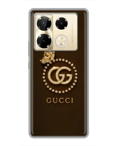 Чехол для Infinix Note 40 Pro с картинкой «Gucci — золотая бабочка» Чехол для Infinix Note 40 Pro с картинкой «Gucci — золотая бабочка»