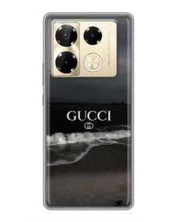 Чехол для Infinix Note 40 Pro с картинкой «Gucci — морской прибой»