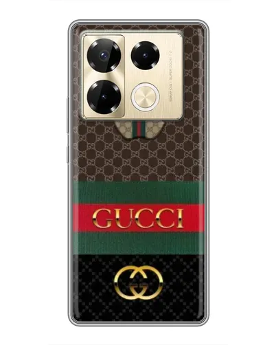 Чехол для Infinix Note 40 Pro с картинкой «Gucci — брендированный десерт» Чехол для Infinix Note 40 Pro с картинкой «Gucci — брендированный десерт»