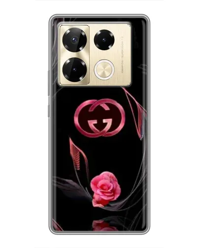 Чехол для Infinix Note 40 Pro с картинкой «Gucci — неоновая роза» Чехол для Infinix Note 40 Pro с картинкой «Gucci — неоновая роза»