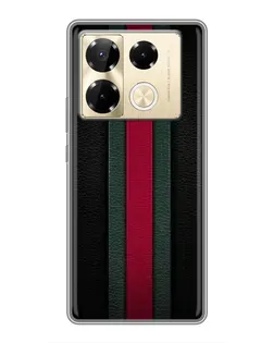 Чехол для Infinix Note 40 Pro с картинкой «Gucci — неоновая линия»