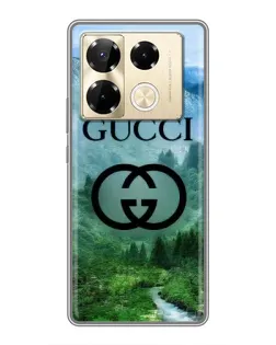 Чехол для Infinix Note 40 Pro с картинкой «Gucci — горный пейзаж»