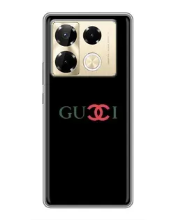 Чехол для Infinix Note 40 Pro с картинкой «Gucci — красный градиент»