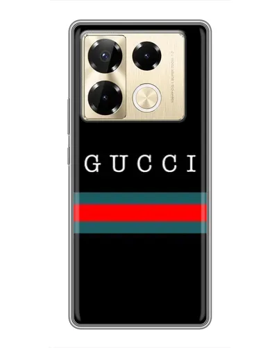 Чехол для Infinix Note 40 Pro с картинкой «Gucci — красный пояс» Чехол для Infinix Note 40 Pro с картинкой «Gucci — красный пояс»