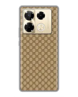 Чехол для Infinix Note 40 Pro с картинкой «Gucci — классический беж»
