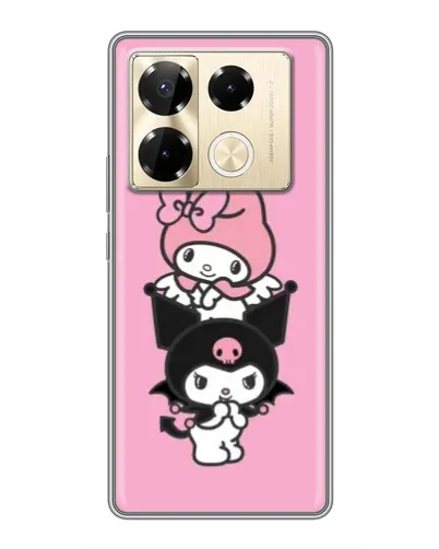 Чехол для Infinix Note 40 Pro с картинкой «My Melody и Kuromi»