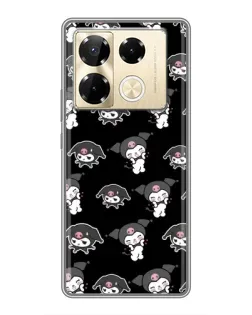 Чохол для Infinix Note 40 Pro з картинкою «Чорний паттерн Kuromi» Чохол для Infinix Note 40 Pro з картинкою «Чорний паттерн Kuromi»