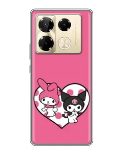 Чохол для Infinix Note 40 Pro з картинкою «Kuromi та My Melody» Чохол для Infinix Note 40 Pro з картинкою «Kuromi та My Melody»