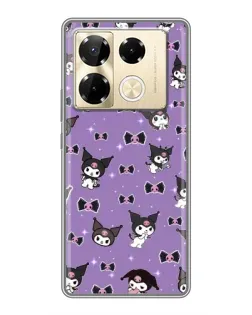 Чохол для Infinix Note 40 Pro з картинкою «Kuromi — патерн» Чохол для Infinix Note 40 Pro з картинкою «Kuromi — патерн»