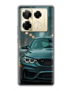 Чехол для Infinix Note 40 Pro с картинкой «BMW в огнях города»