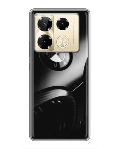 Чехол для Infinix Note 40 Pro с картинкой «Эмблема BMW — макро»