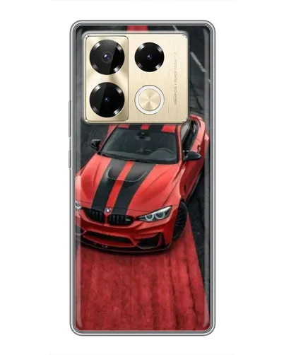 Чехол для Infinix Note 40 Pro с картинкой «BMW на красной дорожке»