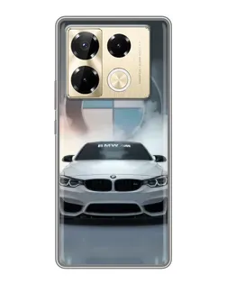 Чехол для Infinix Note 40 Pro с картинкой «BMW в белом дыму» Чехол для Infinix Note 40 Pro с картинкой «BMW в белом дыму»