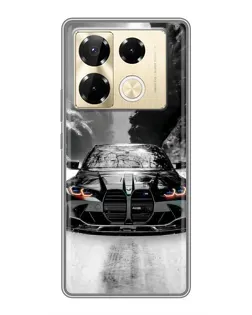 Чехол для Infinix Note 40 Pro с картинкой «BMW — акварельный дрифт» Чехол для Infinix Note 40 Pro с картинкой «BMW — акварельный дрифт»