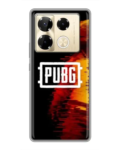 Чехол для Infinix Note 40 Pro с картинкой «Яркий логотип PUBG»