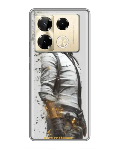Чехол для Infinix Note 40 Pro с картинкой «PUBG — боец в пыли»