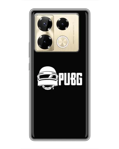 Чехол для Infinix Note 40 Pro с картинкой «PUBG — классический лого»
